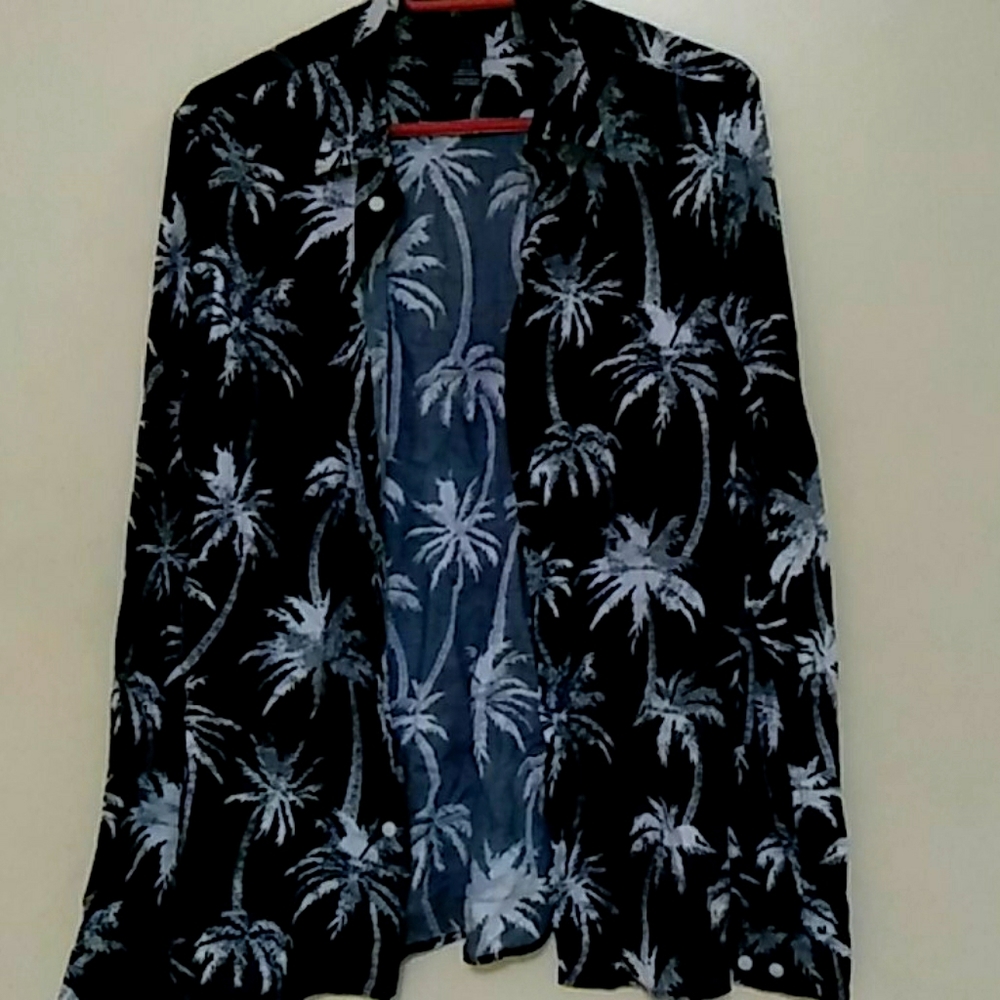 Men XS H&M Black summer shirt bamboo